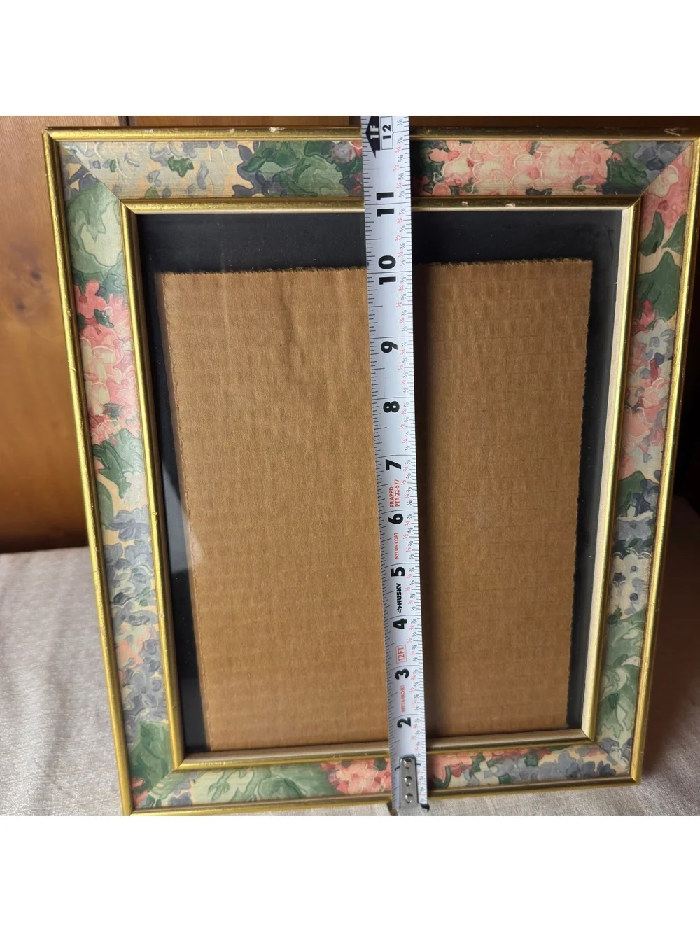 Vintage Floral Gold 8x10 Picture Frame Cottagecore Botanical Tabletop Frame